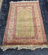 Wunderschöne Kashmir Seide Wandteppich mit Halterung 88 x 150 cm (B x H)