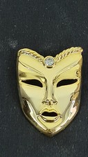 Brosche Theater Maske -