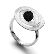 UVP59,90€ - DUR Schmuck Ring LAVASTURM Lavasand, Silber 925/- rhodiniert (R4679)