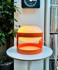 Joe Colombo for Kartell Orange KD27 Table Lamp Space Age Mid Century Modern