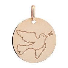 Gold Anhänger Friedenstaube echt massiv  375-9 Karat Gold