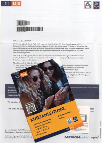 Aldi talk starterset - talk,