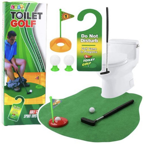 Toilet golf puttingmatte set - puttingmatte,