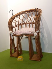 alter Puppenfahrradsitz Weide Korb Fahrradkorb Fahrrad Kind