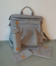 Wickelrucksack von "Lässig" Paper Optik  grey 