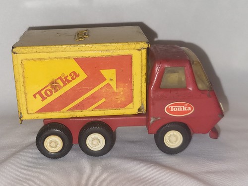 Vintage tonka werbe - blech, lkw