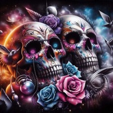 Panel 50x50 cm Skull