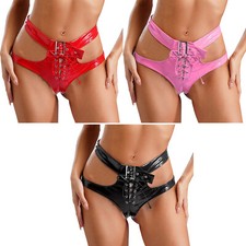 Frauen Dessous Ausschnitt Shorts Bikini Slips Nachtclub Unterwäsche Cheeky