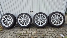 Original Audi Felgen, 10 Speichen Alu, Winterbereifung 225/45R18, Bridgestone 