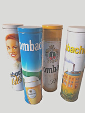 Krombacher Nostalgie Retrodosen 4er-Set mit Deckel I verschliessbar I rund