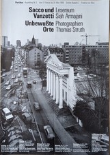 Poster Plakat - Sacco und Vanzetti Thomas Struth - Portikus Frankfurt a. M. 1988