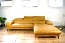 W Schillig Ledersofa Piedroo Kurkuma Couch Ecksofa Schlafsofa Ecke