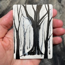 ACEO Original Zeichnung Winter