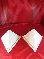 2 Alte Sciolari ? Metall Keramik Fassung Wandlampe Leuchte Beleuchtung (5190)