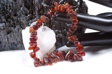 Edelstein Armband aus Oranger Granat Steinchen | ca 8mm Steinchenarmband