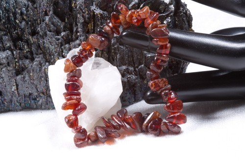 Edelstein armband aus oranger - armband,