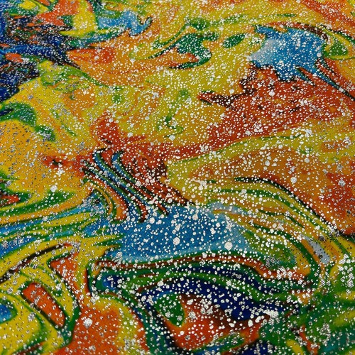 Polyester karneval deko bunt - karneval,