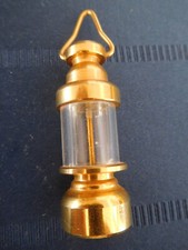 Kleine massive Messinglaterne / Windlicht für die Puppenstube