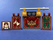 LEGO® Mittelalter Marktplatz Fliese Platte Pferd Schmied Krone 10193 V Kingdoms