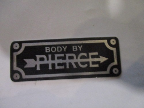 Typenschild body pierce - body, by