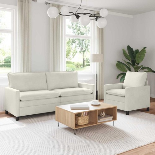 Sofa set stk - 2, creme