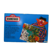 Sesamstraße Brettspiel 1973 Frühling Sommer Herbst und Winter Vintage Retro