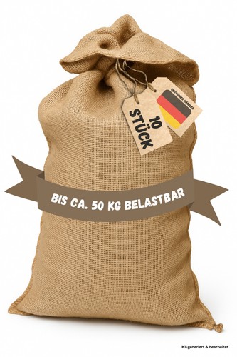 Stk jutesack naturfaser - jutesack,