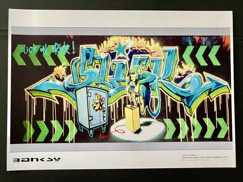 Original banksy slick - on, brick