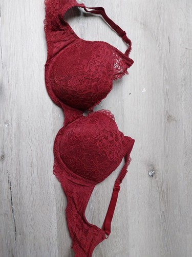 Tshirt bra weinrot spitze - tshirt, bh