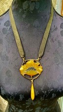 Jugendstil Halskette aus Horn