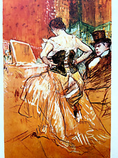Henri De.toulouse-lautrec Lithographie COA Original Sign. Veröffentlicht Seltene