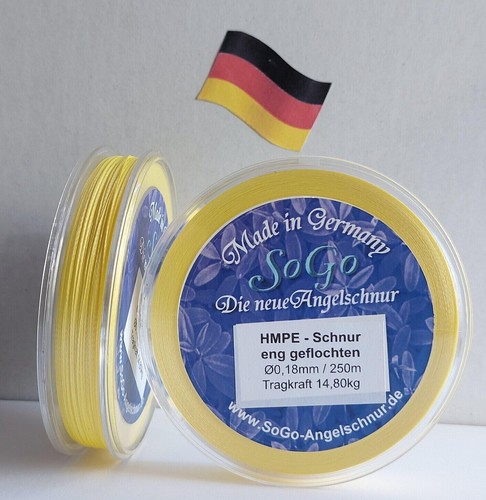 Angelschnur geflochten hmpe - angelschnur, hmpe/