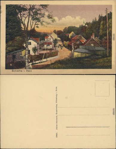 Ansichtskarte schierke - ansichtskarte,
