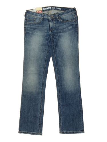 Damen jeans mustang gina blau - jeans,