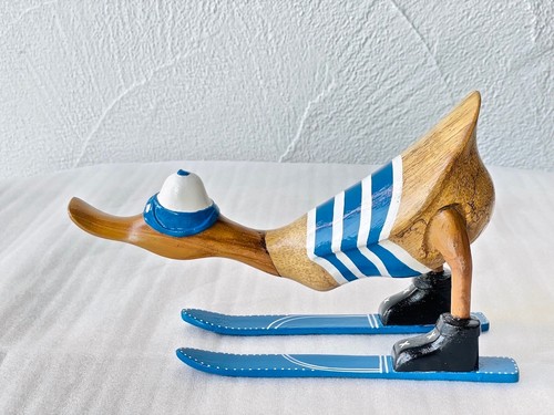 Skifahrer ente aus holz - aus, holz,