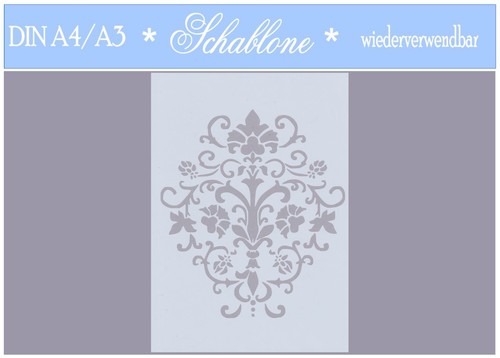 Schablone-Vintage-Shabby-A4-A3