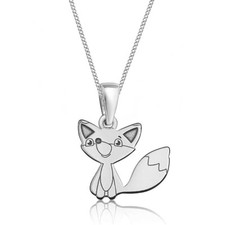 Fuchs Anhänger Halskette 925