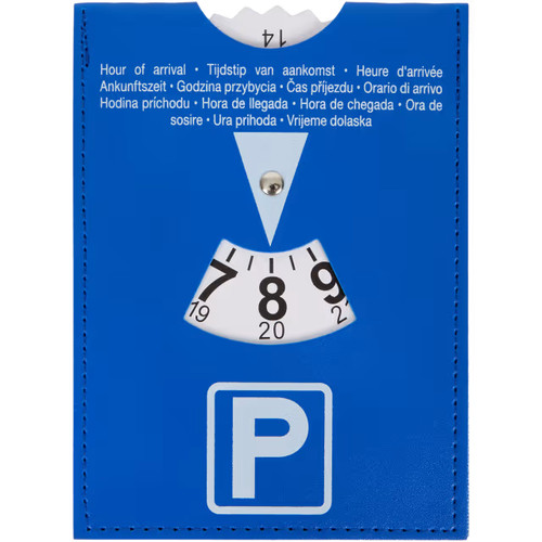 Parkscheibe blau 11x15cm - blau,