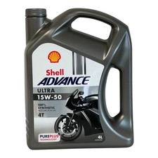 4 Liter Shell Advance Ultra 15W-50 Motorradöl 15W50  4 Takt Vollsynthetisch 