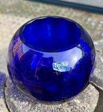 Lucka Glas Vase Cobaltblau