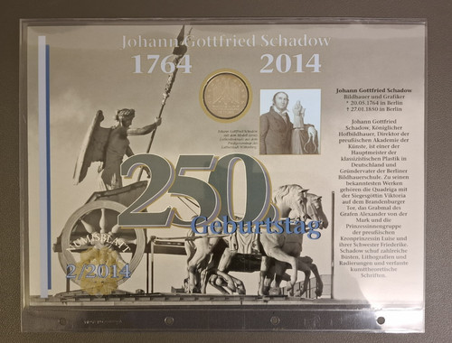 Brd numisblatt 2014 250 - brd, 2/2014