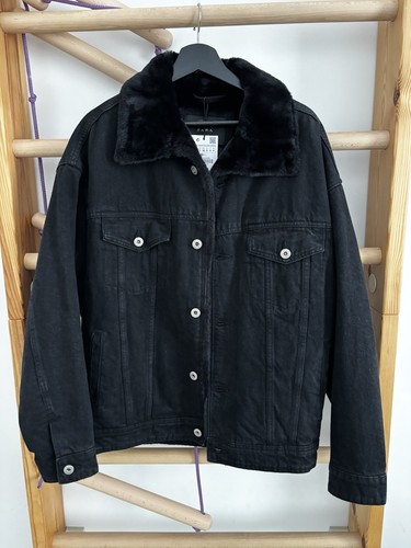 Zara jeansjacke teddy eur - zara,
