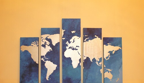 Wandbild weltkarte tlg - wandbild,
