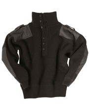 Oesterr.Alpin Pullover Wolle schwarz, Troyer, Sweatshirt, Outdoor, Military-NEU-