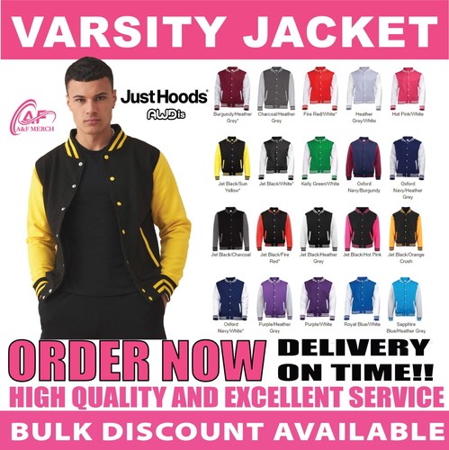 Just hoods awdis varsity jacke - just,