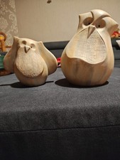 Keramik Deko Eule Figur