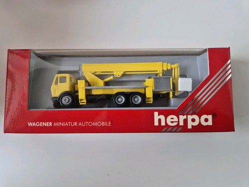 Herpa kranwagen gelb - h0,