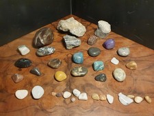 Fantastische polierte (40 x) Steinsammlung mit großem polierten gebänd. Achat!