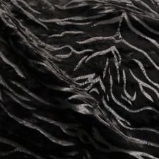50cm schwarz zebra - zebra, flockprint