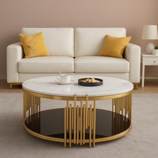 Luxus Couchtisch  Edelstahl